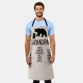 Tablier Cadeau customisé avec les noms de grand-enfant gra (Porté)