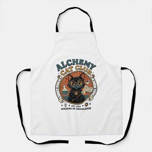 Tablier Cadeau d'amour de chat d'alchimie - Alchemy Cat Cl (Recto)
