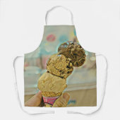 Tablier Cadeau d'anniversaire de crème glacée (Recto)