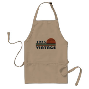 Tablier Cadeau d'anniversaire de naissance vintage 1975