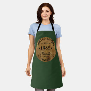 Tablier Cadeau d'anniversaire de naissance vintage 1988