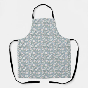 Tablier Cadeau d'anniversaire Floral rose et blanc sans
