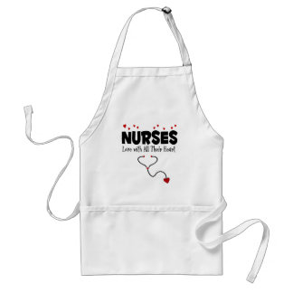 Tablier Cadeau de coeur infirmière