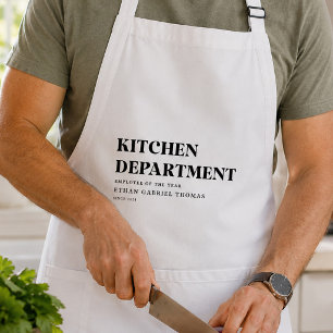 Tablier Cadeau de cuisine amusant pour chef à domicile, bo