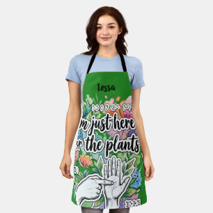 Tablier Cadeau de cuisine pour amateur de plantes en brail