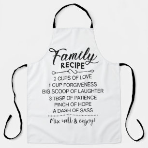 Tablier Cadeau de cuisine pour les fêtes Cuisine familia
