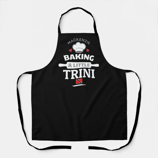 Tablier Cadeau de grossesse Little Trini (Recto)