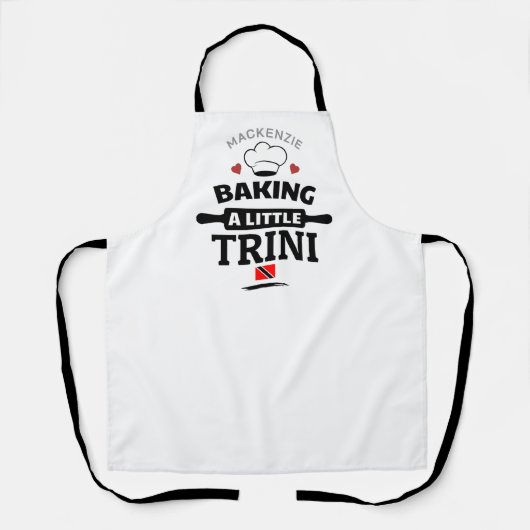 Tablier Cadeau de grossesse Little Trini (Recto)