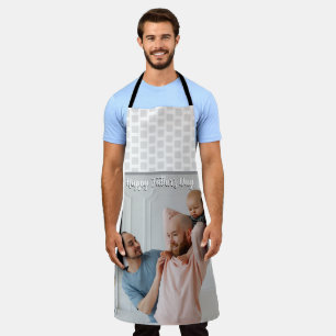 Tablier Cadeau de la fête des pères pour papa Photo pers