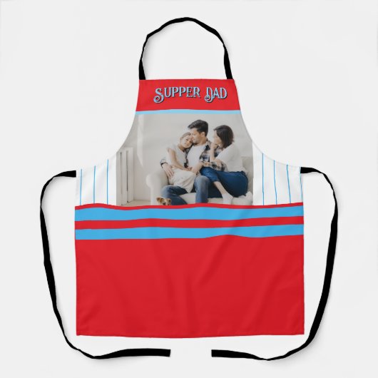 Tablier Cadeau de la fête des pères pour papa super (Recto)