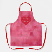 Tablier Cadeau de la Saint-Valentin personnalisé Timeless (Recto)