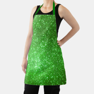 Tablier Cadeau de luxe Populaire Green Gold Parties scinti