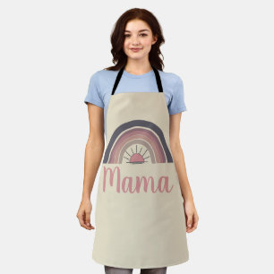 Tablier Cadeau de maman arc-en-ciel personnalisé