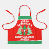 Tablier Cadeau de Noël de la petite-fille personnalisée (Recto)