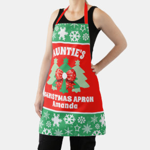 Tablier Cadeau de Noël personnalisé de Tante