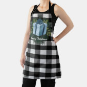 Tablier Cadeau de Noël Plaid Buffalo | Bleu (Insitu)