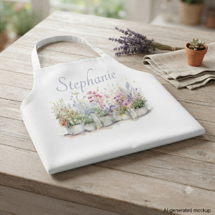 Tablier Cadeau de nom botanique du jardin floral