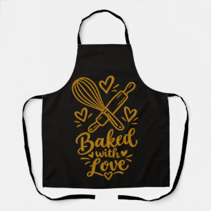 Tablier Cadeau de pâtissier mignon cuit avec amour