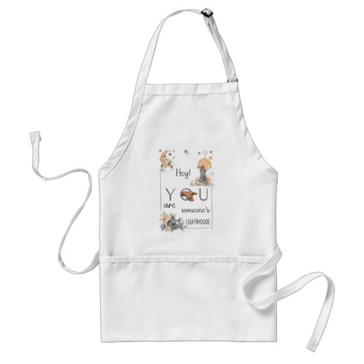 Tablier Cadeau de phare inspirant Rappel positif (Devant)