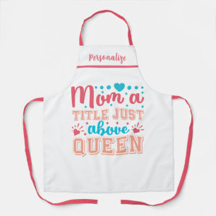 Tablier Cadeau de soumission amusant pour Maman Kitchen