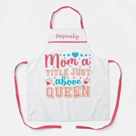Tablier Cadeau de soumission amusant pour Maman Kitchen (Recto)