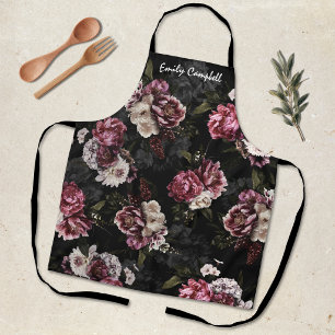 Tablier Cadeau d'hôtesse Fleur Blanche Rose Élégante et Ma