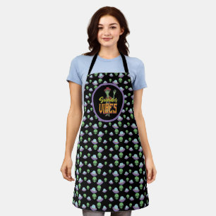 Tablier Cadeau Drôle de Chef Alien UFO Summer Vibe