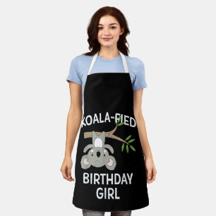 Tablier Cadeau drôle de fille d'anniversaire avec un koala