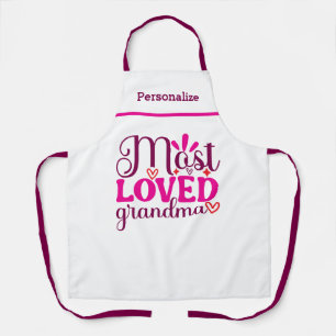 Tablier Cadeau grand-mère le plus aimé pour la cuisine gra