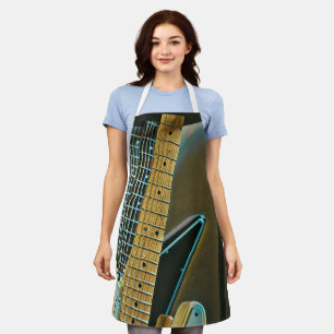 Tablier cadeau guitare pour fête des pères