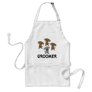 Tablier Cadeau mignon de profession de Groomer de chien