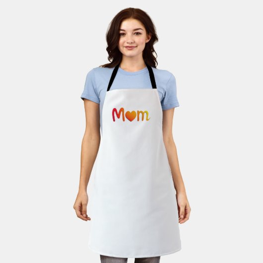 Tablier Cadeau mignon maman Sentimental | Meilleure fête d (Porté)