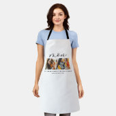 Tablier Cadeau minimal multi-photo (Porté)