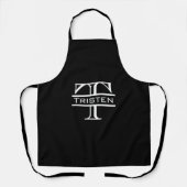 Tablier Cadeau personnalisé Monogramme classique (Recto)