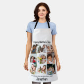 Tablier Cadeau personnalisé pour maman mère Fête 9 Photo C (Porté)