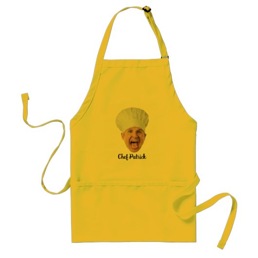 Tablier Cadeau Personnalisé Visage de Chef (Devant)