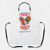 Tablier Cadeau pour grand-mère couture quilting (Recto)