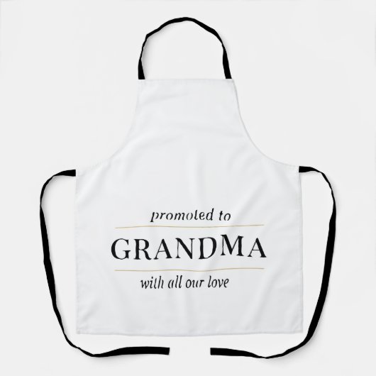 Tablier Cadeau pour une nouvelle grand-mère (Recto)