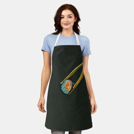 Tablier cadeau sushi cool (Porté)