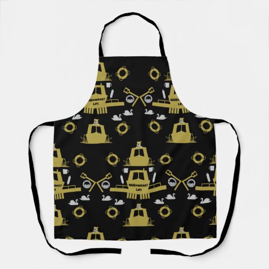 Tablier Cadeaux British Narrowboat (Recto)