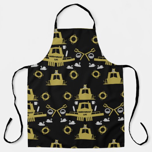 Tablier Cadeaux British Narrowboat (Recto)