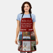 Tablier Cadeaux chrétiens Feuille vintages pour femmes Rou (Porté)