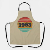 Tablier Cadeaux d'anniversaire vintages personnalisés (Recto)