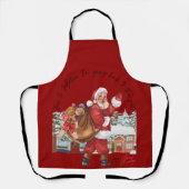 Tablier Cadeaux d'apron amusants de Noël (Recto)