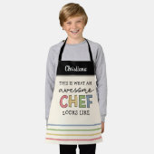 Tablier Cadeaux de chef sur mesure | Meilleur Chef Jamais  (Porté)