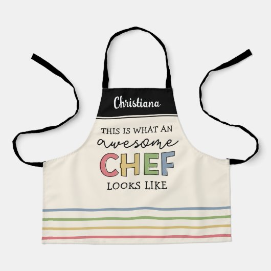 Tablier Cadeaux de chef sur mesure | Meilleur Chef Jamais  (Recto)