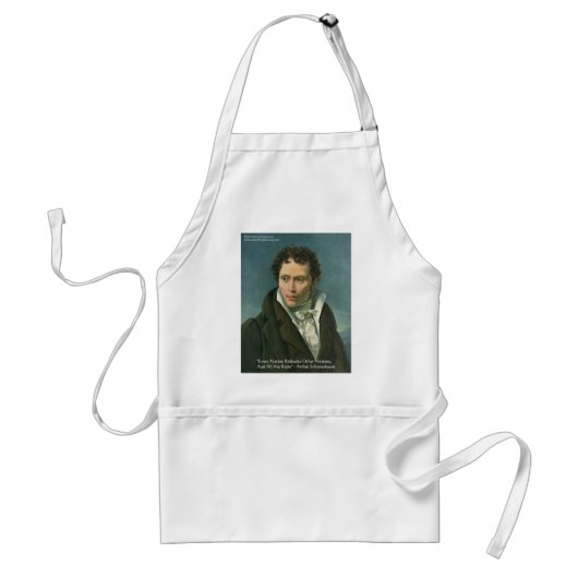 Tablier Cadeaux de citation "Nations Ridicule" d'Arthur Sc (Devant)