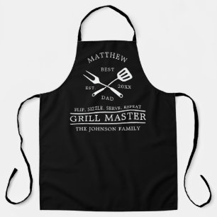 Tablier Cadeaux de Fête des pères Master Grill barbecue mo