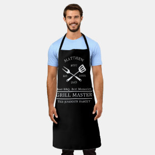 Tablier Cadeaux de Fête des pères Master Grill barbecue mo