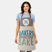 Tablier Cadeaux de monogramme de Bakers Gonna Bake (Porté)
